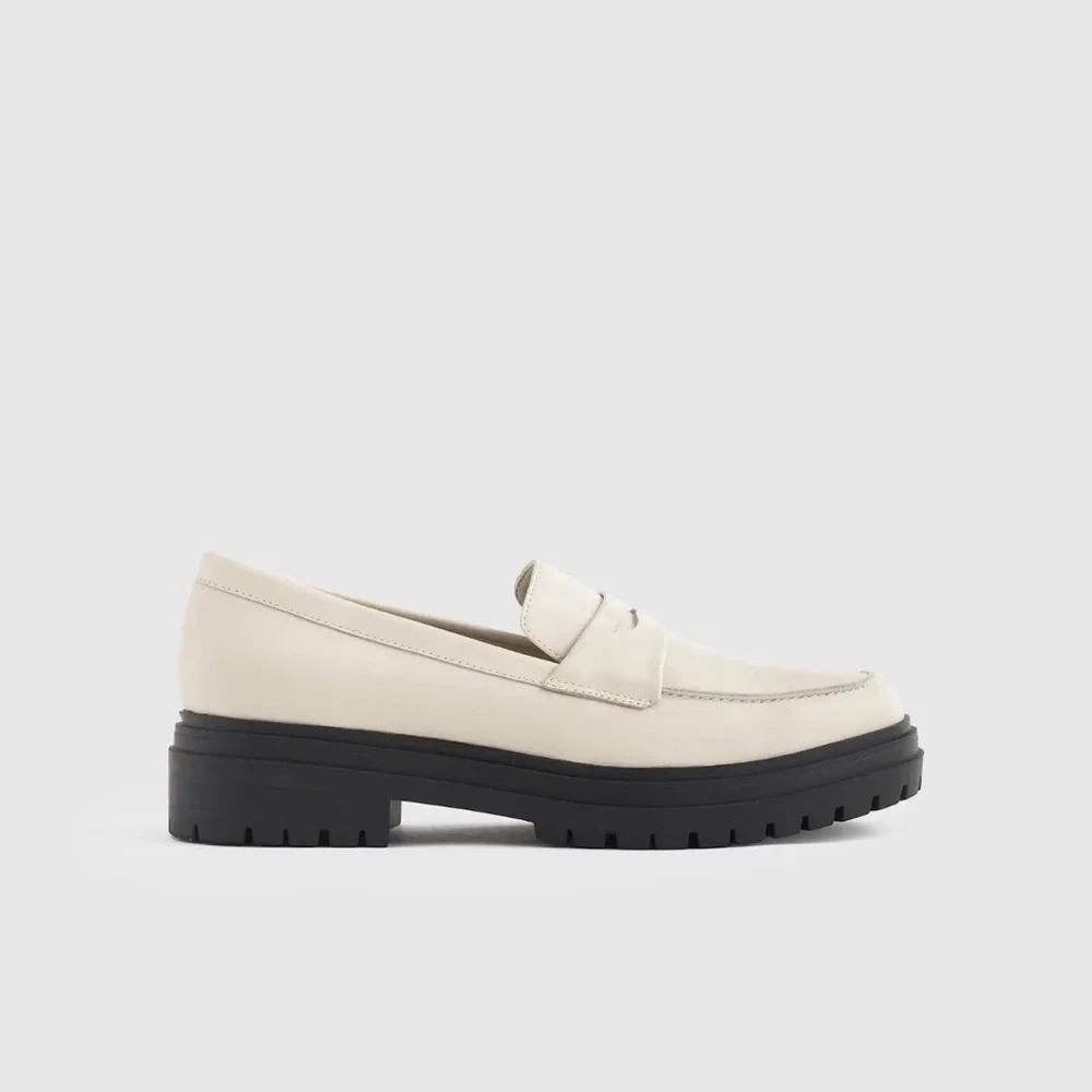 Quince Italian Leather Bone Lug Sole Loafers 9.5 - Picture 2 of 4